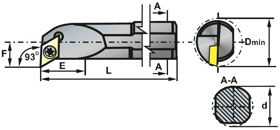 S16R SDUCL07 soustružnický držák